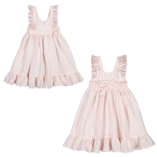 Marmar Copenhagen Jurk Roze Ruffle Mauve Rose
