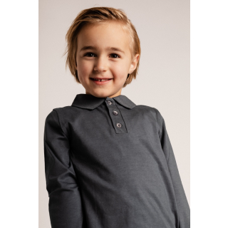 Baje Studio Longsleeve Blauw Polo Kraag Broc Blue Vintage