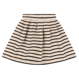 Mingo Rok Creme/Zwart Strepen