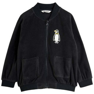Mini Rodini Fleece Vest Pinguin Zwart