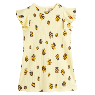 Mini Rodini Jurk Geel Lieveheersbeestjes