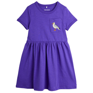 Mini Rodini Jurk Paars Vogel