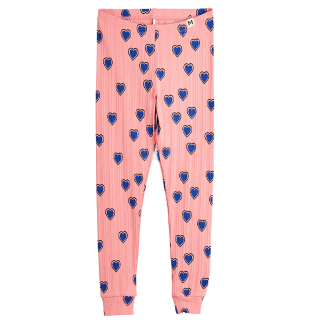 Mini Rodini Legging Roze/Blauw Hartjes
