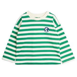 Mini Rodini Longsleeve Groen/Creme Strepenprint