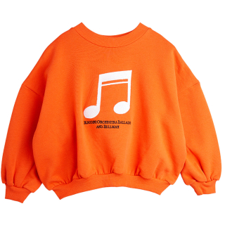 Mini Rodini Sweater Rood/Creme Muzieknoot