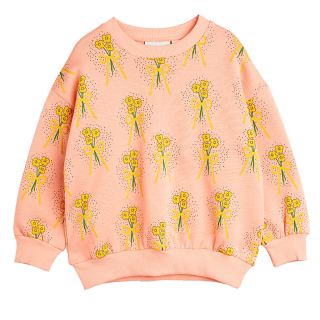 Mini Rodini Sweater Roze Bloemenprint