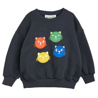 Mini Rodini Sweater Zwart Katten