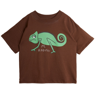 Mini Rodini T-shirt Bruin/Groen Hagedis