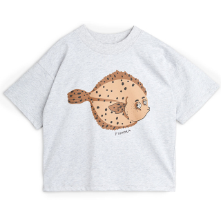 Mini Rodini T-shirt Grijs/Bruin Flundra