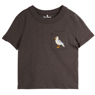 Mini Rodini T-shirt Zwart Vogel