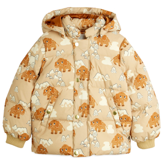 Mini Rodini Winterjas Bruin Mammoet