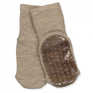 Mp Denmark Anti Slip Sok Bruin Wol 10-7951-489