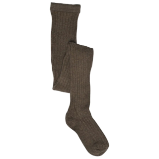 MP Denmark Rib Maillot Bruin Brown Melange met fijne klassieke ribstructuur