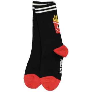 MP Denmark Melton Sok Zwart/Rood French Fries 22265-8 Black