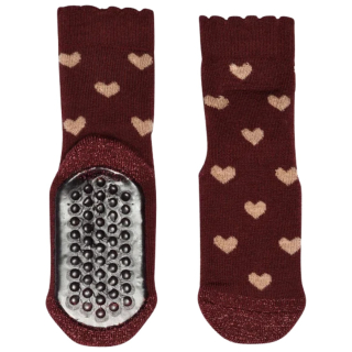 MP Denmark Wollen Anti-Slip Sok Rosalia Hartjes Rood Wine Red 79316-1451