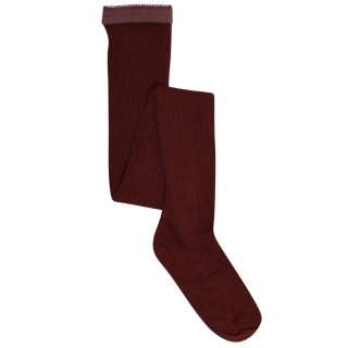MP Denmark Wollen Maillot Rood Wine Red met klassieke ribstructuur