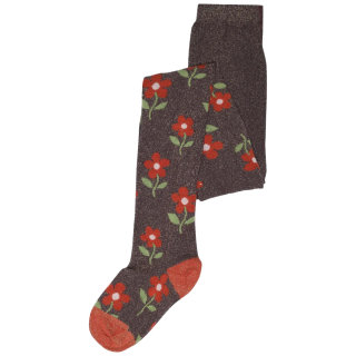 MP Denmark Melton Maillot Paars/Rood Bloemen Glitter 91103-616 Hortensia