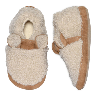 MP Denmark Melton Slof Beige Fuzzy teddy 42004-3173 Oxford Tan