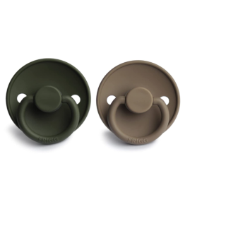 FRIGG 2-pack fopspeen Olive & Portobello Latex