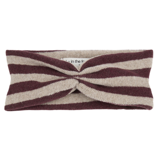 One More In The Family Haarband Candela Beige/Rood Melanzana