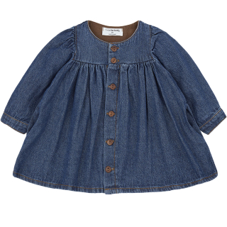 One More In The Family Jurk Addaia Blauw Denim