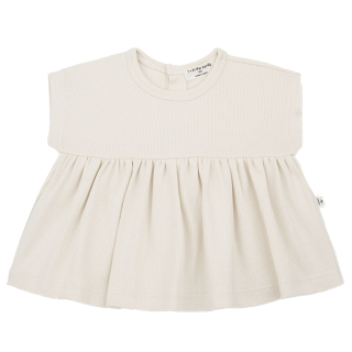 One More In The Family Top Esther Creme Ruffle Off White