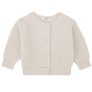 One More In The Family Vest Malene Creme