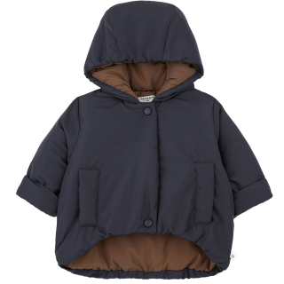 One More In The Family Winterjas Camilla Blauw Dark Blue