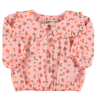 Piupiuchick Blouse Roze/Rood Bloemen