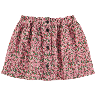 Piupiuchick Rok Beige/Roze Bloemen