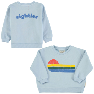 Piupiuchick Sweater Blauw/Rood/Groen Eighties