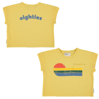 Piupiuchick T-Shirt Geel/Rood/Groen Eighties