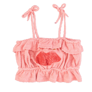 Piupiuchick Top Roze Mond Badstof