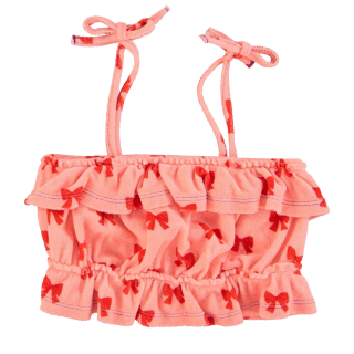 Piupiuchick Top Roze/Rood Strikken Badstof