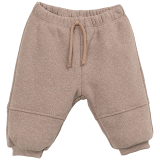 Play Up Joggingbroek Bruin met elastische tailleband, aantrekkoord en geribde boorden.