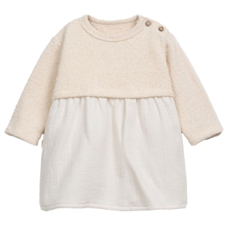 Play Up Jurk Creme Mixed Pencil Baby
