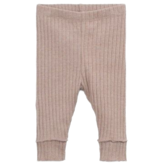 Play Up Legging Bruin Baby in de kleur Drawing met elastische taille en fijne ribstructuur.