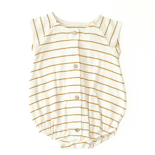 Play Up Romper Creme/Bruin Strepenprint