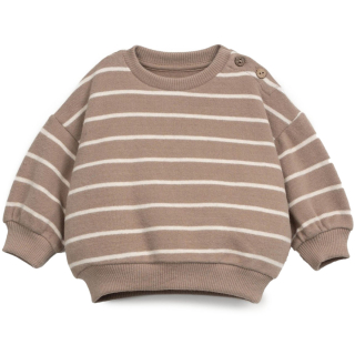 Play Up Sweater Bruin/Creme Strepen Pencil Baby