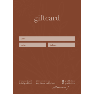 Cadeaubon (per post of ophalen in showroom)