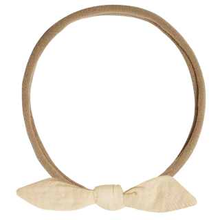 Quincy Mae Haarband Beige Lemon Strik