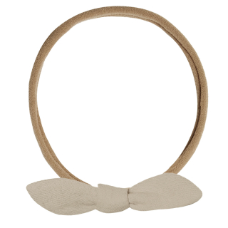 Quincy Mae Haarband Beige Oat Strik