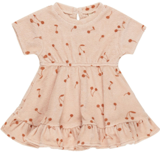 Quincy Mae Jurk Roze Kers Badstof Melon