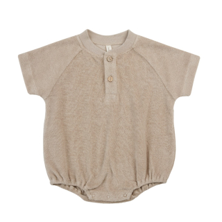 Quincy Mae Romper Beige