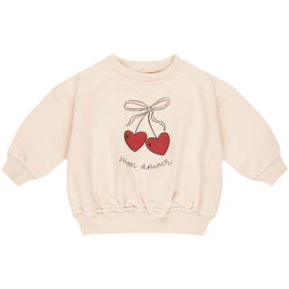 Quincy Mae Sweater Roze Hart Mon Amour