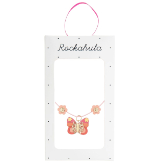 Rockahula ketting roze vlinder bella butterfly necklace met glitter detail