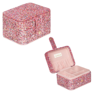 Rockahula sieradendoos roze glitter confetti meisjes