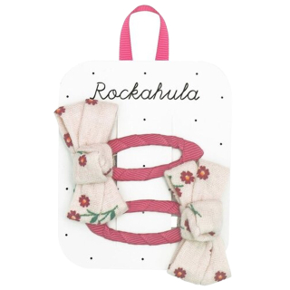 Rockahula Haarclip Strik Roze 2 Stuks
