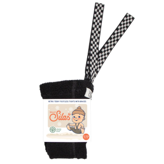 Silly Silas Footless Maillot Zwart Ruit