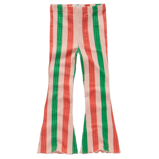 Sproet & Sprout Flared Broek Roze/Groen/Rood Strepenprint